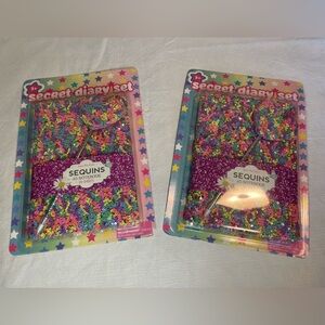 Two Diaries with Matching Pens. Sequins! New in package